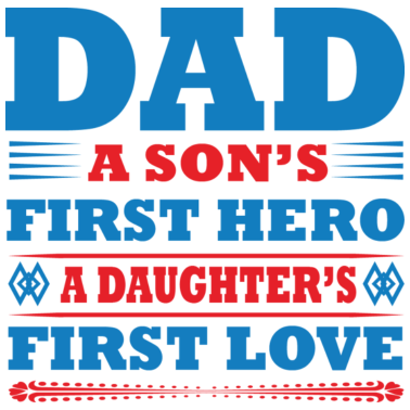 Motiv Papa erster Held erste Liebe cooles Geburtstagsgeschenk