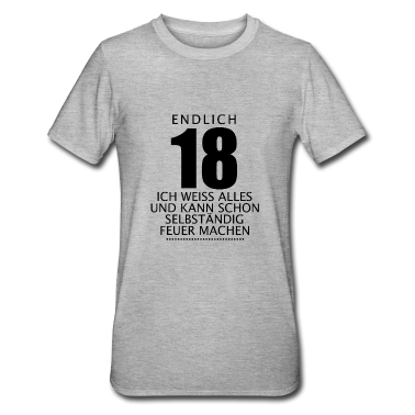Geschenk zum 18 T-Shirt - 18 Jahre