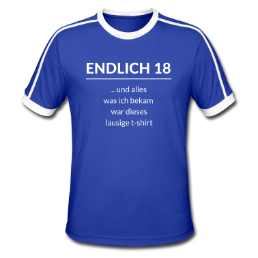 Geschenk zum 18 T-Shirt - Endlich 18