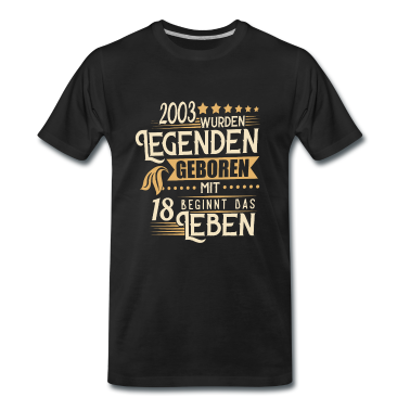 Geschenk zum 18 T-Shirt - 18 Geburtstag Das Leben beginnt mit 18