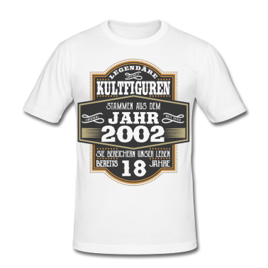 Geschenk zum 18 T-Shirt - Geschenk 18 Jahre zum 18. Geburtstag Jahrgang 2002