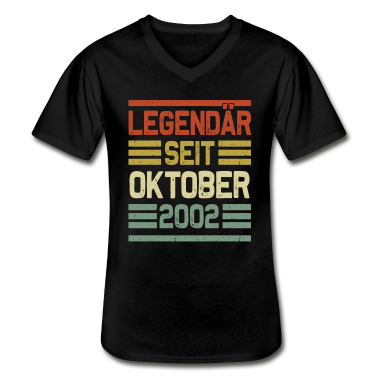 Geschenk zum 18 T-Shirt - Legendär seit Oktober 2002 18.Geburtstag 18