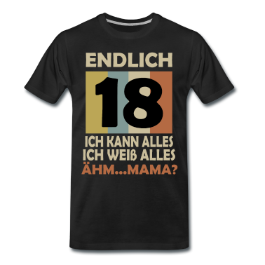 Geschenk zum 18 T-Shirt - Endlich 18