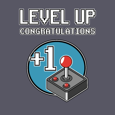 Motiv Level Up +1 Year Jahr Birthday Geburtstag Gaming