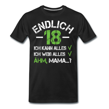 Geschenk zum 18 T-Shirt - 18 Geburtstag
