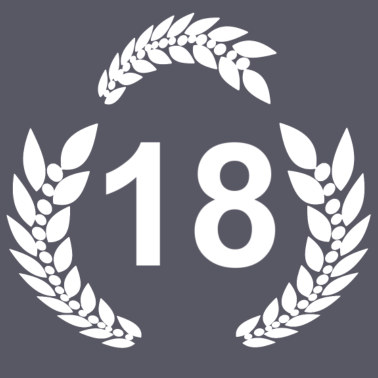 Motiv 18 lorbeerkranz, geburtstagsgeschenk 18