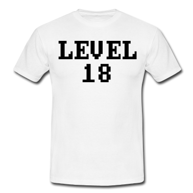 Geschenk zum 18 T-Shirt - level 18, 18. geburtstag controller, gamer