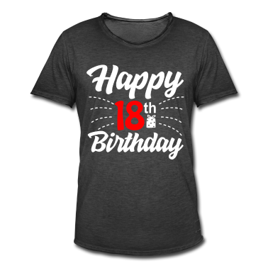 Geschenk zum 18 T-Shirt - 18 18. Geburtstag Geschenk Geschenkidee