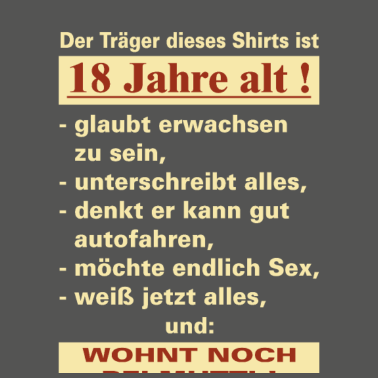Motiv 18 Jahre Traeger 18 - 2002 18 Geburtstag