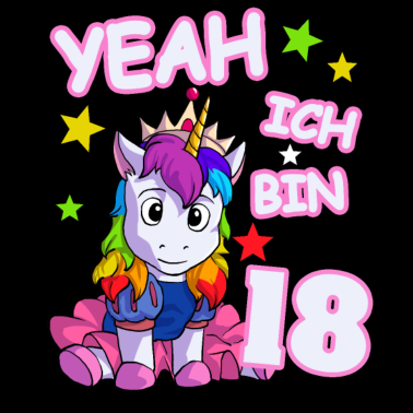 Motiv 18. Geburtstag Einhorn Geburtstagsgeschenk 18