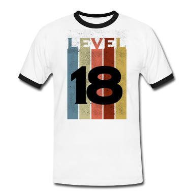 Geschenk zum 18 T-Shirt - Level 18, Shirt zum 18. Geburtstag