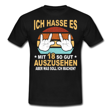 Geschenk zum 18 T-Shirt - 18 Jahre 18 Geburtstag Geschenk 18 Jahre Birthday