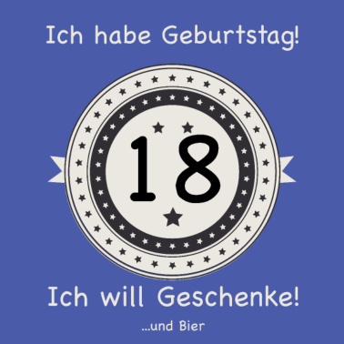 Motiv Ich habe Geburtstag 18