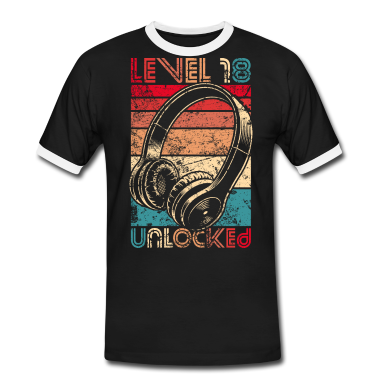 Geschenk zum 18 T-Shirt - 18. Geburtstag 18 Jahre Level 18 Unlocked Vintage