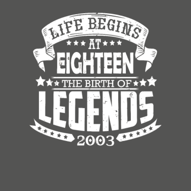 Motiv das Leben beginnt mit 18