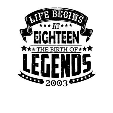 Motiv das Leben beginnt mit 18