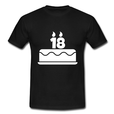Geschenk zum 18 T-Shirt - Kuchen zum 18. Geburtstag
