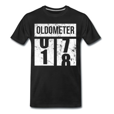Geschenk zum 18 T-Shirt - 18 Oldometer 18. Geburtstagsgeschenkidee