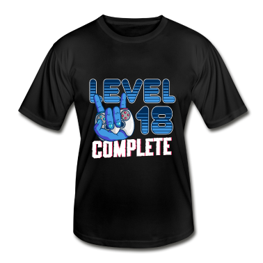 Geschenk zum 18 T-Shirt - Level 18 Complete 18. Geburtstag Gamer 18 Jahre