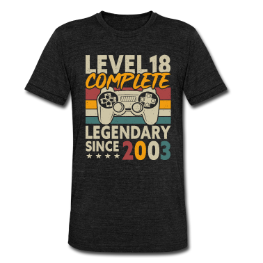 Geschenk zum 18 T-Shirt - Level 18 Complete 18 Geburtstag 18 Jahre Geschenk