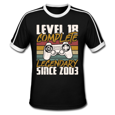 Geschenk zum 18 T-Shirt - Level 18 Complete 18 Geburtstag 18 Jahre Geschenk