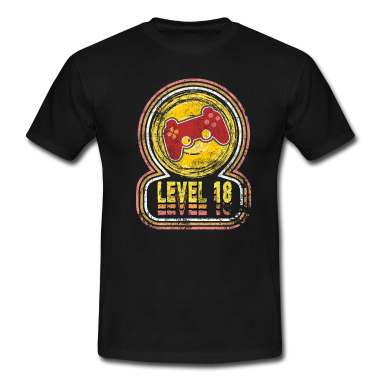 Geschenk zum 18 T-Shirt - 18. Geburtstag Geschenk - 18 Jahre alt - Level 18