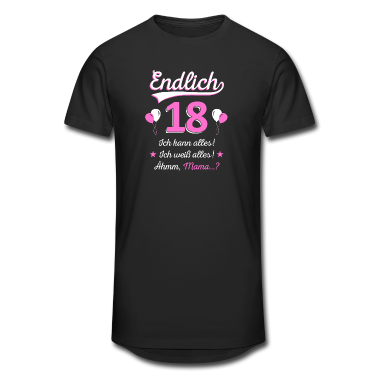 Geschenk zum 18 T-Shirt - Endlich 18. Geburtstag Spruch Damen 18 Jahre