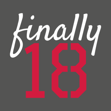 Motiv Endlich 18 Geschenkidee