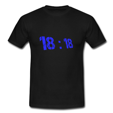 Geschenk zum 18 T-Shirt - 18:18 Blau