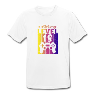 Geschenk zum 18 T-Shirt - Level 18 Gaming Controller 18. Geburtstag