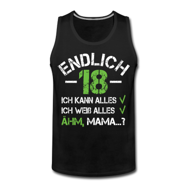 Geschenk zum 18 Tank Top - 18 Geburtstag