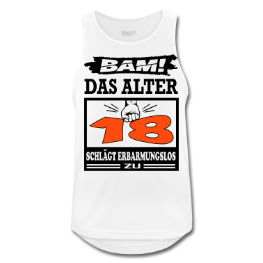 Geschenk zum 18 Tank Top - Geburtstag Das Alter schlägt zu Jahre Years 18