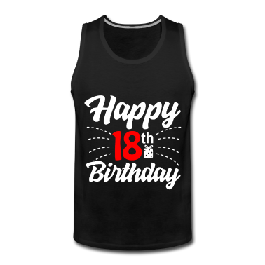 Geschenk zum 18 Tank Top - 18 18. Geburtstag Geschenk Geschenkidee