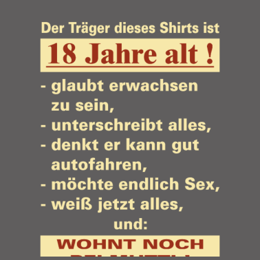 Motiv 18 Jahre Traeger 18 - 2002 18 Geburtstag