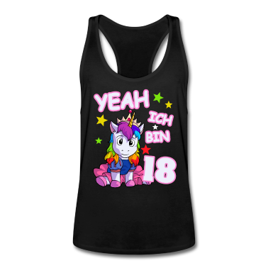 Geschenk zum 18 Tank Top - 18. Geburtstag Einhorn Geburtstagsgeschenk 18