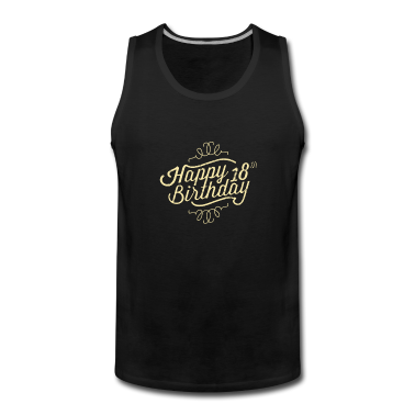 Geschenk zum 18 Tank Top - 18 Jahre retro 18 cream - 2002 18 Geburtstag
