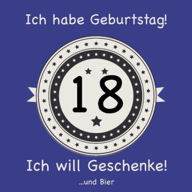 Motiv Ich habe Geburtstag 18
