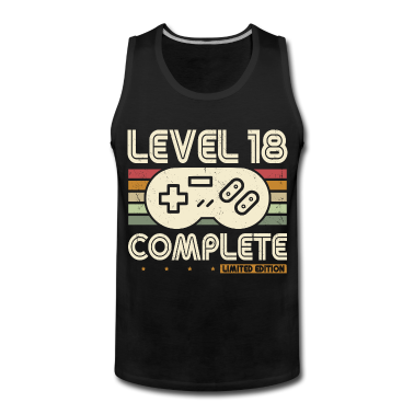 Geschenk zum 18 Tank Top - 18. Geburtstag Level 18 Complete 18 Jahre Geschenk