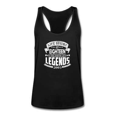 Geschenk zum 18 Tank Top - das Leben beginnt mit 18