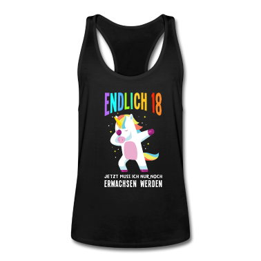 Geschenk zum 18 Tank Top - Lustiges 18. Geburtstag Endlich 18 Geschenk