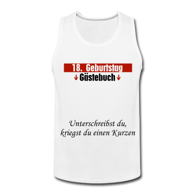 Geschenk zum 18 Tank Top - 18 Geburtstag Gästebuch