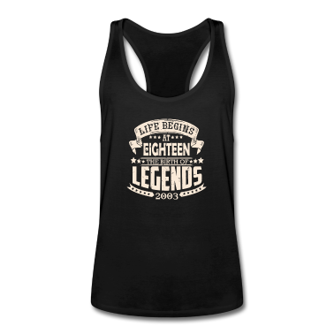 Geschenk zum 18 Tank Top - das Leben beginnt mit 18
