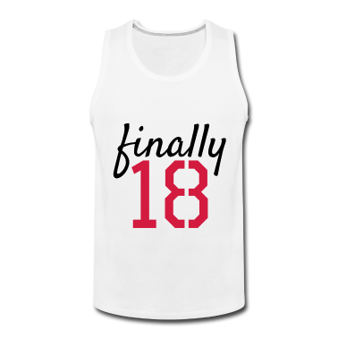 Geschenk zum 18 Tank Top - Endlich 18 Spruch 18. Geburtstag Geschenk