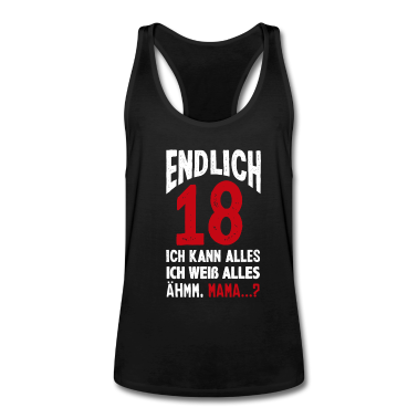 Geschenk zum 18 Tank Top - Lustiges 18. Geburtstag Endlich 18 Geschenk