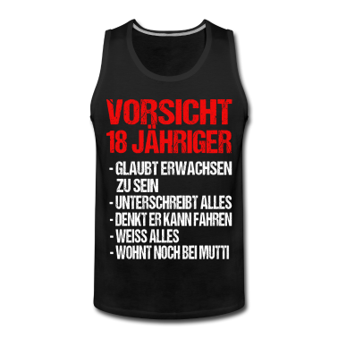 Geschenk zum 18 Tank Top - 18 Jahre 18 Geburtstag Geschenk