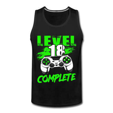 Geschenk zum 18 Tank Top - Level 18 Complete 18. Geburtstag Gamer 18 Jahre