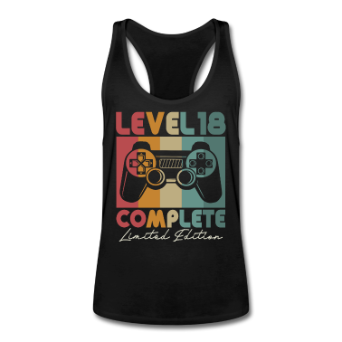 Geschenk zum 18 Tank Top - 18 Geburtstag Level 18 Geschenk 18 Jahre Gamer