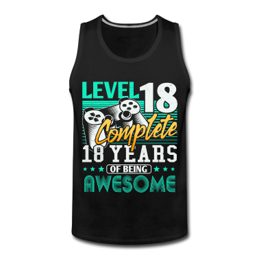 Geschenk zum 18 Tank Top - 18. Geburtstag 18 Jahre Gamer Level 18 Complete