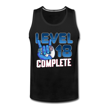 Geschenk zum 18 Tank Top - Level 18 Complete 18. Geburtstag Gamer 18 Jahre