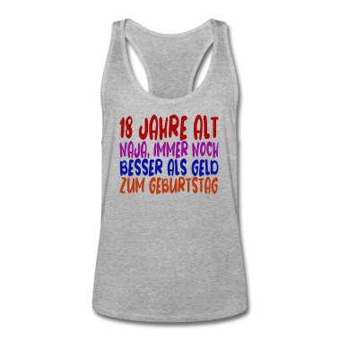 Geschenk zum 18 Tank Top - 18 Jahre 18 Geburtstag Geschenk